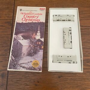 Country Christmas cassette tapes set